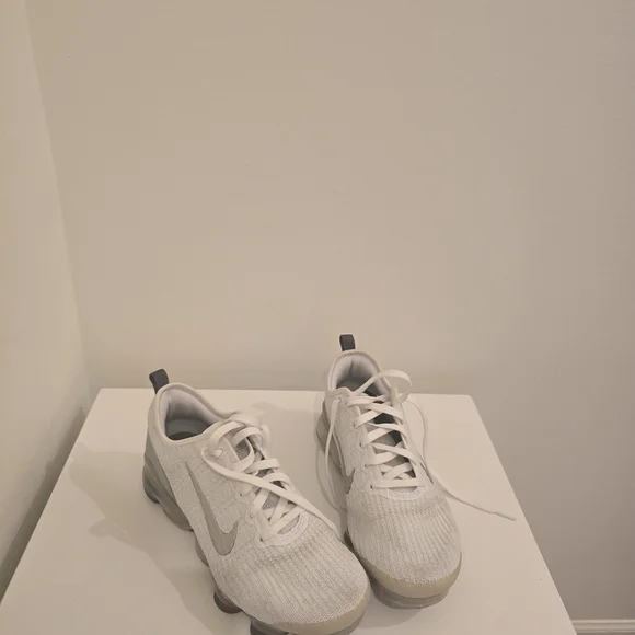 Nike Kids Gray and White Sneakers - Picture 2 of 2